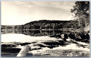 RPPC c1940s Clarendon Station Ontario Wilsons Lodge Crotch Lake Scenic View A