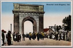 Postcard Kingston Ontario c1930s Memorial Arch by International Fine Art Co.