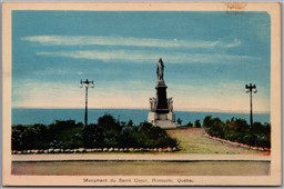 Postcard Rimouski Quebec Monument du Sacr