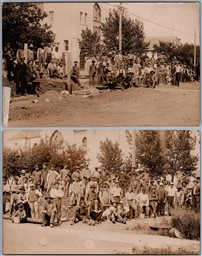 RPPC 1908 Souris Manitoba Methodist Church Completion Construction Crew x2