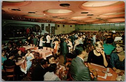 Postcard Liberty New York Grossinger's Catskill Resort Hotel Terrace Room MCM