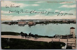 Postcard Kingston Ontario c1906 Military College and City