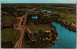 Postcard Peterborough Ontario c1981 Wenonah Motor Court Aerial View