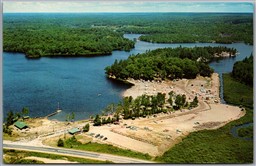 Postcard Parry Sound Ontario Scenic Aerial View Oaster Lake Provincial Park