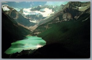 Postcard Lake Louise AB c1950s Canadian Rockies Chateau Lake Louise