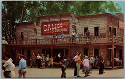 Postcard Buena Park California Knott's Berry Farm Calico Saloon Ghost Town