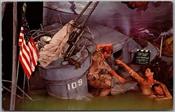 Postcard Buena Park California Movieland Wax Museum P.T. 109 Set