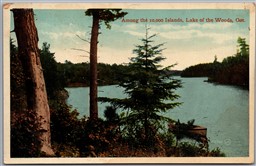 Postcard Lake of The Woods Ontario 1910s Among the 10000 Islands Scenic View CPR
