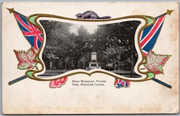 Postcard Brantford Ontario c1905 Brant Monument Victoria Park Patriotic CSPC
