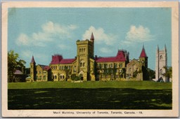 Postcard Toronto Ontario Main Building University of Toronto by PECO