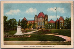 Postcard Toronto Ontario Provincial Parliament Buildings by PECO
