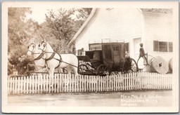 Postcard RPPC Brattleboro Vermont Mr & Mrs S. V. Holden Antiques Windham County