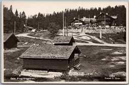 Postcard RPPC Oslo Norway Frognerseteren Kafé Seterstua Østlandet