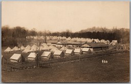 Postcard Chevy Chase Maryland WW1 National School Service Military Camp Railroad