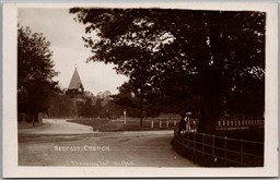 Postcard RPPC c1913 Bedfont England Church of St Mary the Virgin by A. P. C.