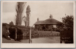 Postcard RPPC c1913 Bedfont England The Two Bridges near Heathrow Airport