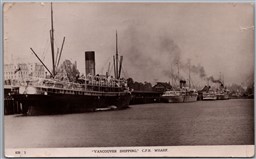 Postcard RPPC c1910 Vancouver British Columbia Shipping C.P.R. Wharf Series 828