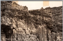 Postcard RPPC Natrona County Wyoming Hell's Half Acre Rugged Cliffs by Sanborn
