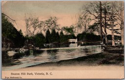Postcard Victoria British Columbia c1906 Beacon Hill Park by Pope Stationery Co