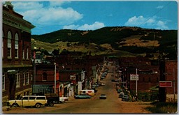 Postcard Cripple Creek Colorado Business Section Shops Budweiser Teller County