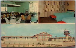 Postcard Noranda Quebec c1966 Motel Henri Routes 46 & 59 Multi Views MCM Beds