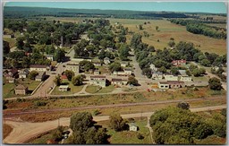 Postcard Wolverine Michigan c1965 Aerial View Cheboygan County