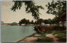 Postcard Buckeye Lake Ohio c1910s Water Front from Picnic Point Scenic View
