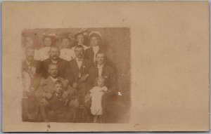 Postcard RPPC c1910s Colorado Springs Colorado Studio Photo of Family by The Zoo
