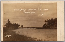 RPPC c1910s Boyero Colorado State Bridge Crossing Big Sandy by Shanks Photo