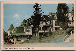 Postcard Gaspe Quebec c1947 Hotel Bakers