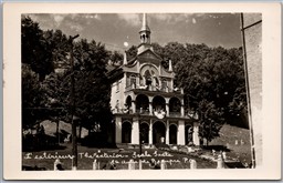 Postcard RPPC Sainte-Anne-de-Beaupré Quebec The Exterior Scala Santa Church