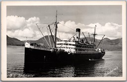 Postcard RPPC c1956 Alaska Steamship Company The S.S. Baranof by Schallerer's