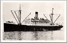 Postcard RPPC c1950s Alaska Steamship Company The S.S. Baranof by Johnston