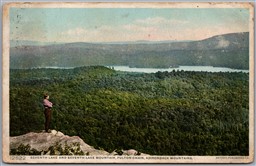 Postcard Adirondack Mountains NY Seventh and Seventh Lake Mountain Fulton Chain