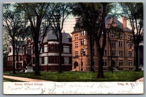Postcard Troy NY c1906 Emma Willard School All-Girl Private Boarding High School