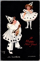 Postcard Tuck H. D. Sandford A Happy New Years - When The World is Young 9307