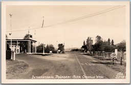 Postcard RPPC Oroville Washington International Boundary Customs Canada by Ellis