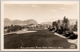 Postcard RPPC Oroville Washington Similkameen River Scenic View by Ellis