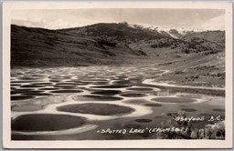 Postcard RPPC c1950 British Columbia Osoyoos Spotted Lake Epsom Salt