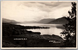 Postcard RPPC c1937 Naramata British Columbia Scenic View Okanagan by Stocks
