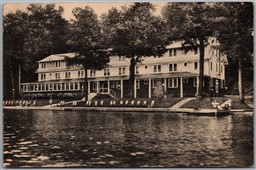 Postcard Deposit New York c1945 Hotel Monoquaga Oquaga Lake Albertype