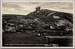 Postcard St. Johns Newfoundland Historic Queen's Battery Entrance to Narrows