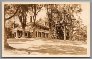 Postcard RPPC Ellsworth ME c1950s The Black House Exterior View Black Mansion