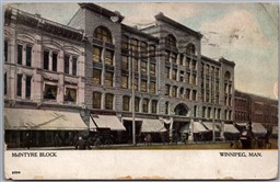 Postcard Winnipeg Manitoba c1907 McIntyre Block by Warwick