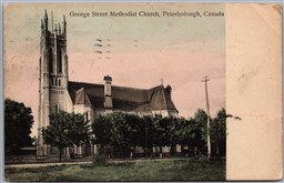 Postcard Peterborough Ontario c1910 George Street Methodist Church by Nerlich