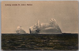 Postcard St. Johns Newfoundland c1910s Iceberg by Ayre & Sons, Ltd. B