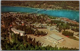 Postcard Nelson BC Aerial View Notre Dame University Catholic School 
