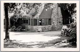 Postcard RPPC Big Cottonwood Canyon Utah Maxfield Lodge
