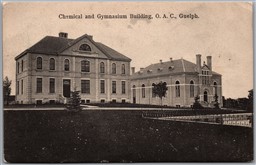 Postcard Guelph Ontario c1908 Chemical and Gymnasium Buildings, O.A.C.