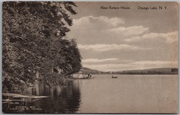 Postcard Oquaga Lake New York c1910s Near Retlaw House Albertype Leslie E. Carl